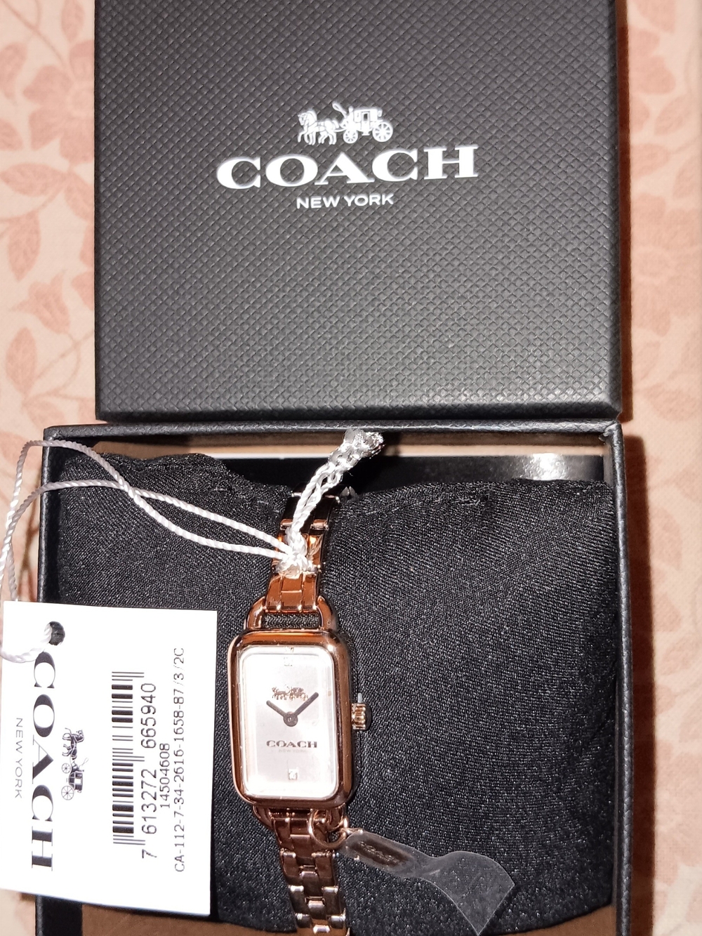 COACH Women's Rose Gold-Tone Bracelet Watch